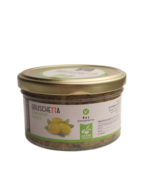 Брускетта ЭКО ГРИС из зелёных оливок Халкидики 150г ст/б