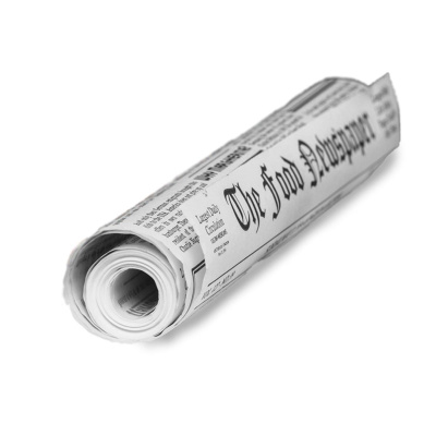 Бумага для выпечки силикон с принтом Газета 38 см * 10 м (пергамент)