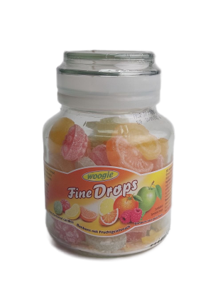 Карамель ВУГИ леденцовая со вкусом фруктов 300г стекло