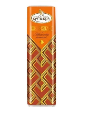 Шоколадный батончик с абрикосовой начинкой, 47г Фабрика имени Крупской