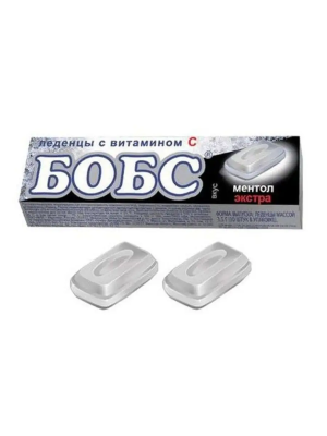 Леденцы БОБС леденцы с витамином С, Экстра ментол, 35гр.