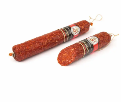 Колбаса сырокопченая Пепперони, Мясной дом Ивановых