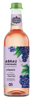 Напиток б/а газ. Винонад Пино Нуар "Абрау" 0,375л ст/б