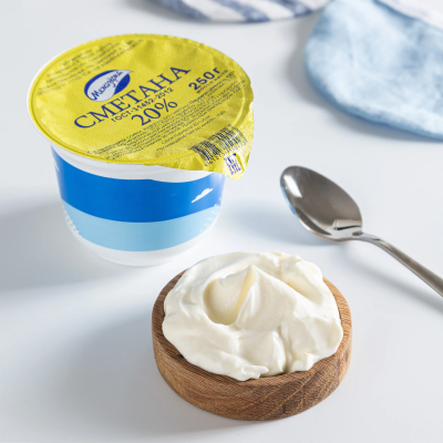 Сметана 20% ™Межозёрка  250гр.