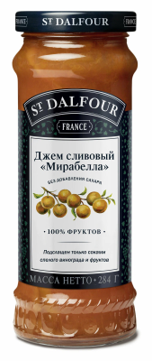Джем Слива Мирабелла без сахара 284 г Ст. Дальфор