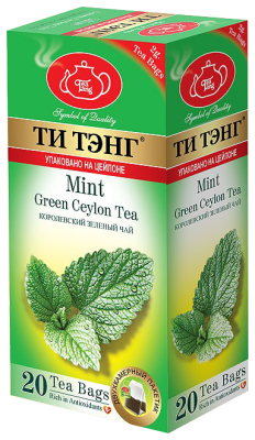 Чай ТИ ТЭНГ Мята зелёный 20x2г картонная коробка