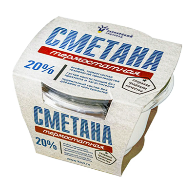 Сметана СЕРНУРСКИЙ СЫРЗАВОД 20% 200г п/стакан