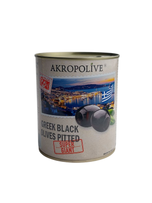 Маслины греческие без косточки Akropolive® 810гр. ж/б