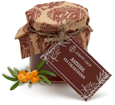 Варенье ДИКИЙ СБОР из облепихи 240гр. стекло