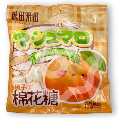 Зефир ТОММИ ТИМ со вкусом апельсина 80г