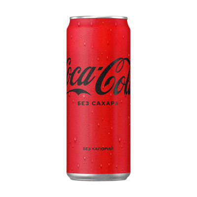 Напиток б/а газ. Зеро "Coca-Cola" 0,33л ст/б Грузия