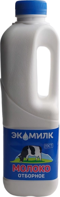 Молоко ЭКОМИЛК отборное 3,4%-4,5% 900 мл канистра