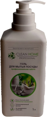 Средство для мытья посуды CLEAN HOME гель 1000мл универ. с доз.