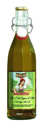 Масло БАССО оливковое нерафинированное нефильтрованное costolata 0.5л ст/б