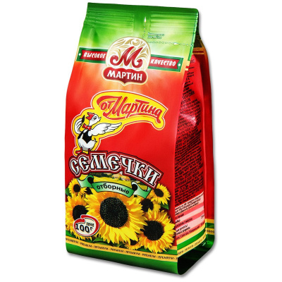 Семечки ОТ МАРТИНА Отборные без соли 300 гр.