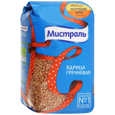 Гречка Мистраль ядрица 900 гр. 