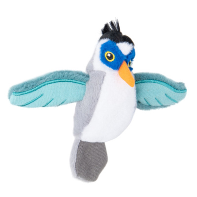 Игрушка МИСТЕР КРАНЧ Птичка плюшевая для кошек с кошачьей мятой серая 7,5 см