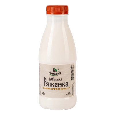 Ряженка ЛЮБОНИ 4,5% 500г