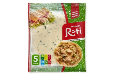 Лепёшка Роти с зелёным луком 5 штук