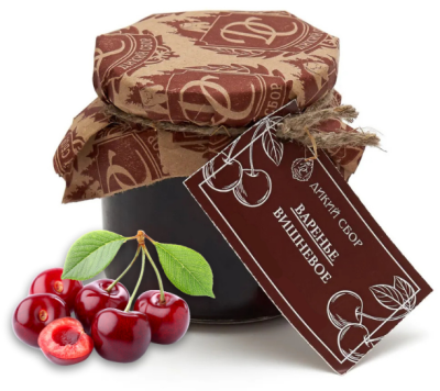 Варенье ДИКИЙ СБОР вишневое 240гр. стекло