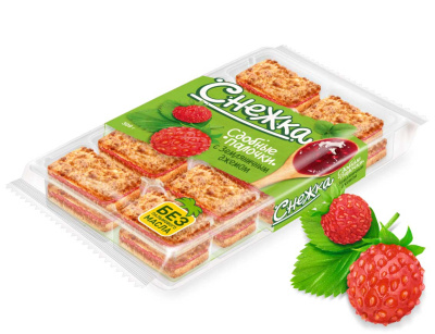 Сдобные палочки Снежка ДарЛетто с земляничным джемом, вес ООО Тестори