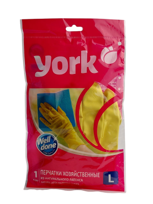 Перчатки хозяйственные из латекса L. York
