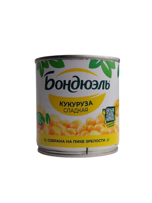 Кукуруза Бондюэль сладкая, 170гр. ж/б