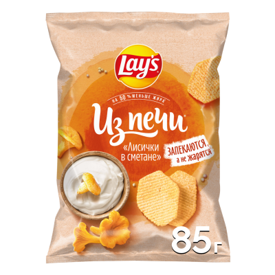 Чипсы из печи Лисички в сметане 81г Lay's