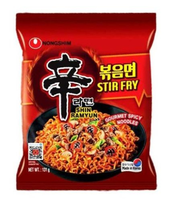 Лапша быстрого приготовления Nongshim Stir Fry 131 гр. Р.Корея