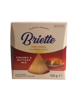 Сыр мягкий Briette Creamy & Buterry red  м.д.ж. 60 % 125 гр.