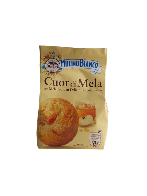 Печенье Mulino Blanco Cuor di Mela с яблочной начинкой, 250гр. 
