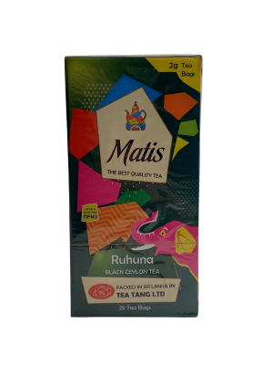 Чай чёрный Matis Black Ceylon Tea Ruhuna Рухуна, 50гр. 25п. х 2гр. Шри Ланка