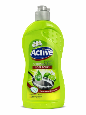 Средство для мытья посуды - концентрат Лайм и цветы 500 мл Green Active