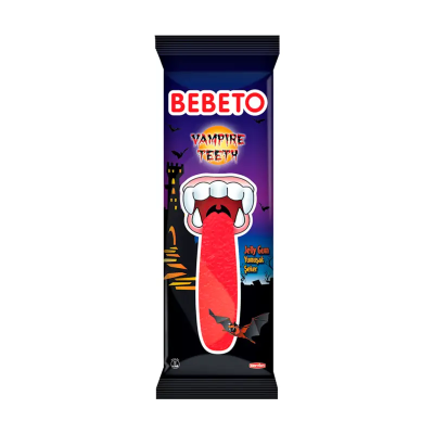 Мармелад жевательный БЕБЕТО VAMPIRE TEETN со вкусом абрикоса и клубники 22 гр,