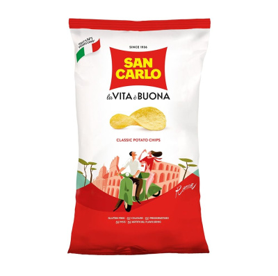 Чипсы Сан Карло Рифлёные 180гр