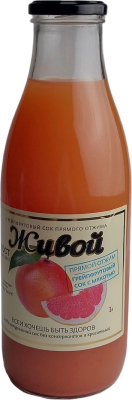 Сок Живой прямого отжима Грейпфрутовый с мякотью, 1л