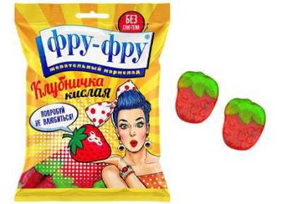 Мармелад ФРУ ФРУ Клубничка жевательный 80г