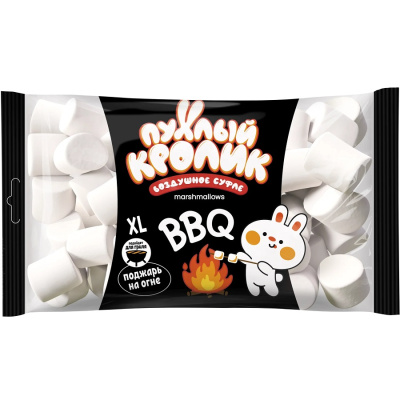 Маршмеллоу ПУХЛЫЙ КРОЛИК BBQ с ароматом пломбира 200г