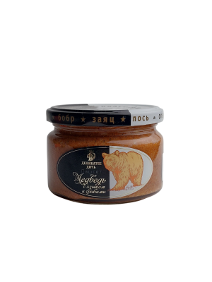 Паштет из медвежатины с языком и грибами Деликатес Дичь 200гр. стекло