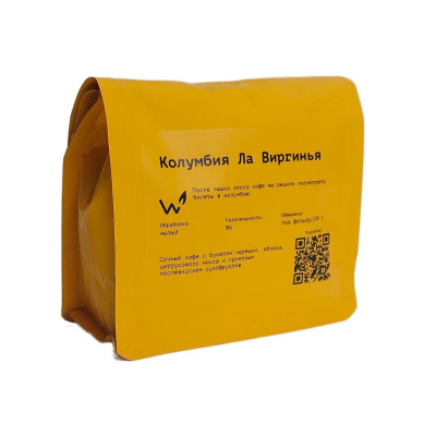 Кофе СВАРЩИЦА ЕКАТЕРИНА Колумбия Ла Виргинья (под фильтр в зёрнах) 250г