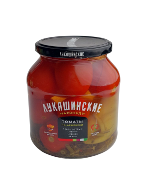 Томаты "Лукашинские" марин. по-армянски с острым перцем и свеклой 670г