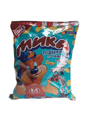 Кукурузные палочки МИКА МАТЯШ с подарком в наборе для мальчиков 70г