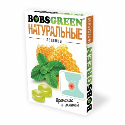 Карамель леденцовая со вкусом прополиса с мятой 32 г