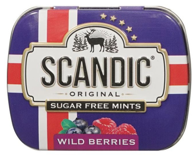 Леденцы без сахара Scandic Original Лесные ягоды, 14гр.