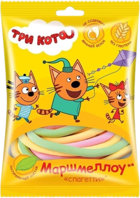 Зефир воздушный Три Кота Спагетти 80гр.