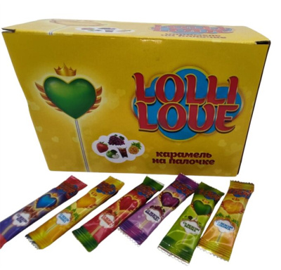Карамель на палочке ЛОЛЛИ ЛАВ 3г