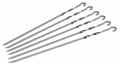 Шампур ФАЙРВУД плоский сталь нерж. 60см