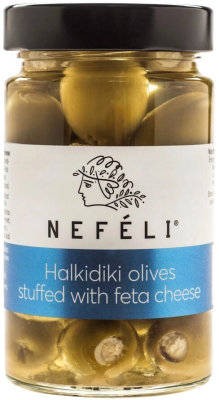 Оливки НЕФЕЛИ Халкидики Фета с сыром 290г