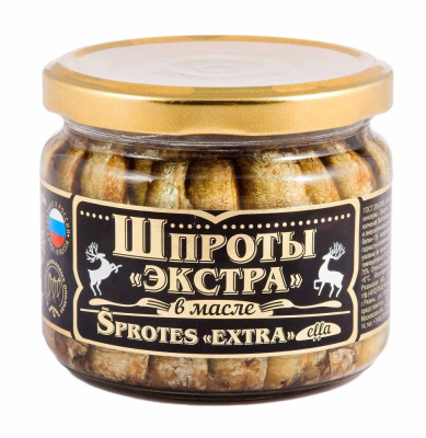 Шпроты Экстра в масле ст.б 270 гр. Вкусные консервы