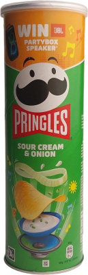 Чипсы ПРИНГЛС Сметана и лук 165 гр. 